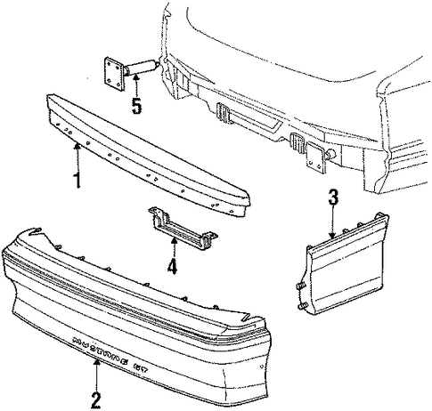 Mustang BUMPER & COMPONENTS - REAR 2