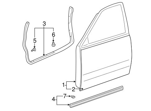 BODY/DOOR & COMPONENTS for 2001 Toyota Sequoia #1
