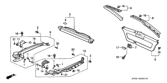 INTERIOR / BUMPER/TONNEAU COVER for 1997 Honda ACCORD 5-DOOR #1