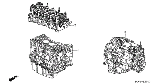 Engine Assy. - Transmission Assy. for 2006 Honda Element #0