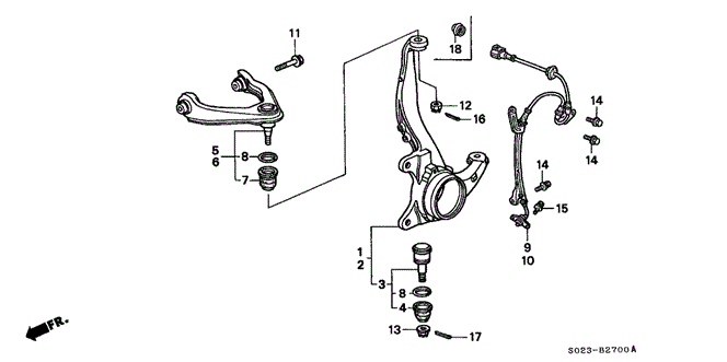 CHASSIS/KNUCKLE for 2000 Honda CIVIC COUPE #1
