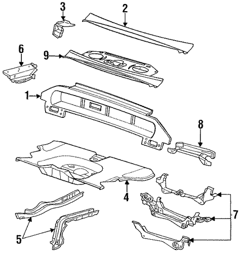 rear body floor parts for 1996 buick lesabre rear body floor parts for 1996 buick lesabre