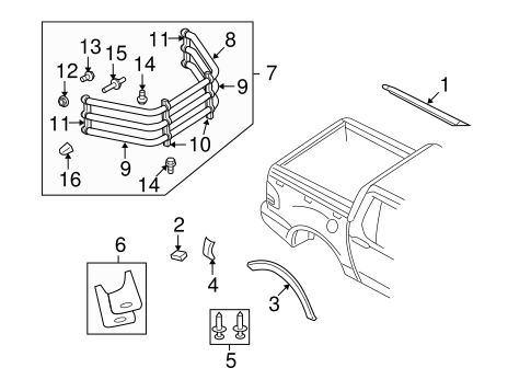 Body/Exterior Trim - Pick UP Box for 2008 Ford Explorer Sport Trac #1