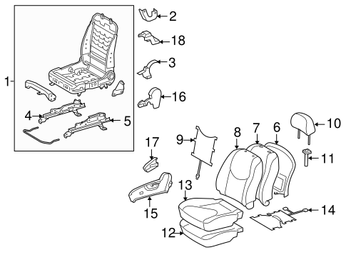 BODY/FRONT SEAT COMPONENTS for 2006 Toyota RAV4 #3