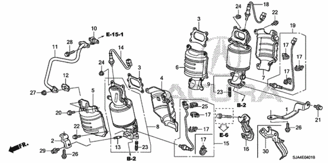 Exhaust Manifold (2) for 2009 Acura RL #0