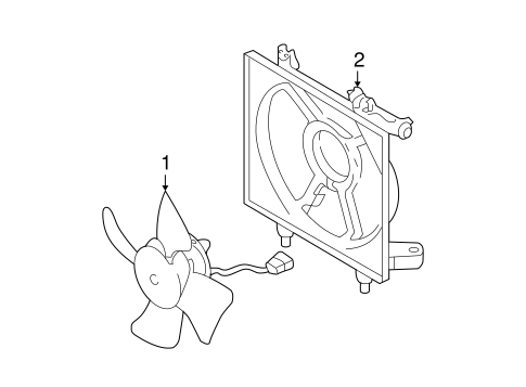 Condenser Fan for 2007 Subaru Legacy #0
