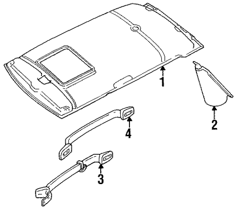 Defender 110 INTERIOR TRIM - ROOF