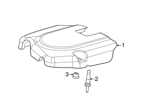 Engine/Engine Appearance Cover for 2014 Chrysler Town & Country #1