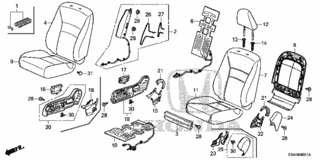 Front Seat (R.) (TS Tech) for 2015 Honda Accord #0