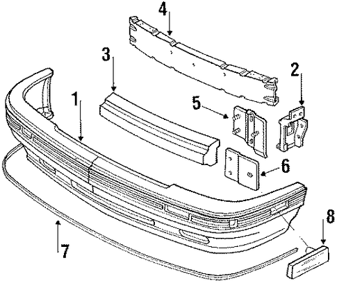 LeMans BUMPER & COMPONENTS - FRONT