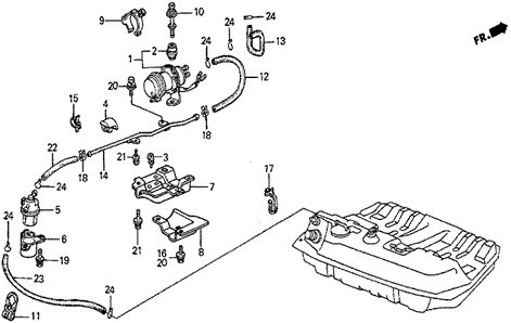 Fuel Pump - Fuel Strainer (DX) for 1984 Honda Prelude #0