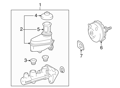 BODY/MASTER CYLINDER - COMPONENTS ON DASH PANEL for 2002 Toyota Corolla #1