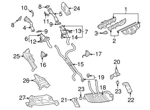 Cayenne EXHAUST COMPONENTS