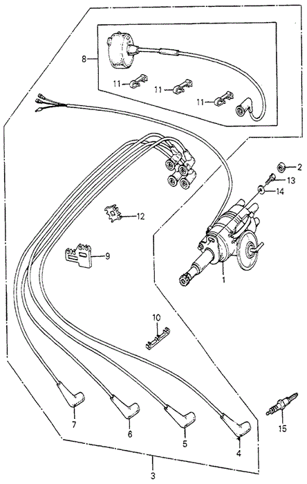 Engine/Distributor - Spark Plug for 1983 Honda ACCORD SEDAN #1