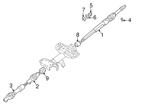 STEERING/SHAFT & INTERNAL COMPONENTS for 1996 Toyota RAV4 #2