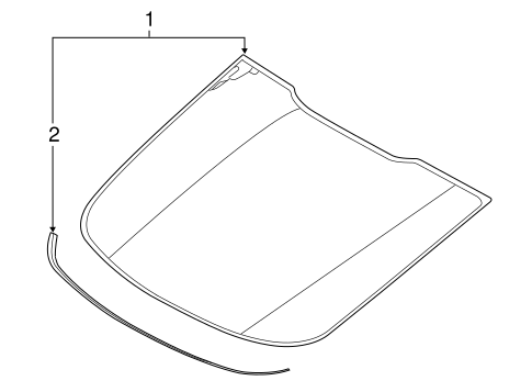 Mustang GLASS & HARDWARE - BACK