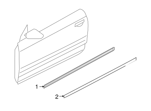 Exterior Trim - Door for 2004 Audi A4 #0