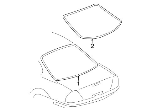 Alero GLASS & HARDWARE - BACK