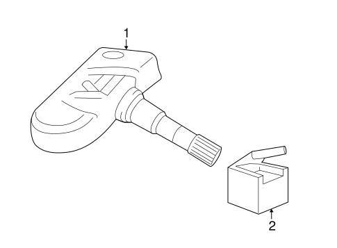 XC90 TIRE PRESSURE MONITOR COMPONENTS