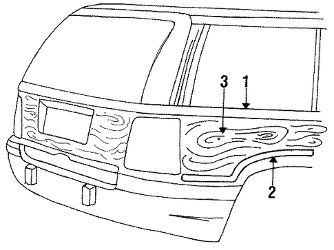 Grand Cherokee EXTERIOR TRIM - QUARTER PANEL 4