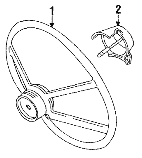 Steering Wheel & Trim for 1995 GMC Suburban K1500 #0