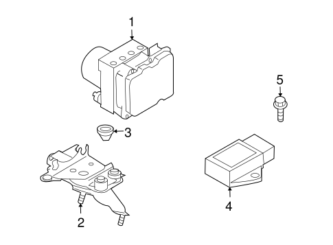 ABS Components for 2014 Infiniti Q60 #1