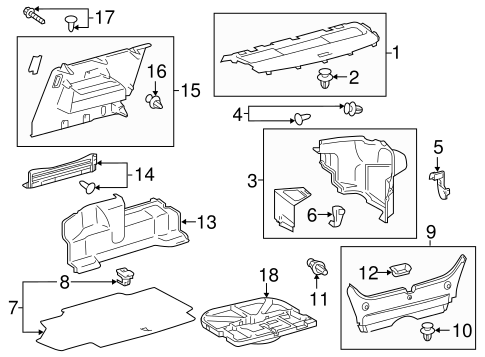 BODY/INTERIOR TRIM - REAR BODY for 2015 Toyota Camry #1