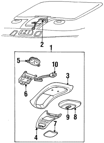 Mountaineer OVERHEAD CONSOLE