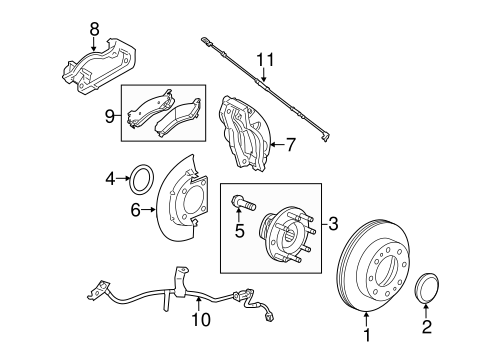 Brakes/Front Brakes for 2013 GMC Sierra 3500 HD #4