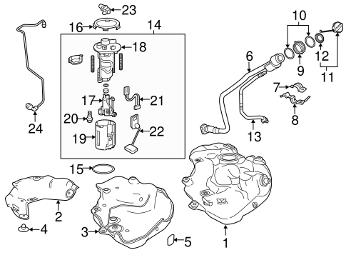 FUEL SYSTEM/FUEL SYSTEM COMPONENTS for 2016 Toyota Prius #1
