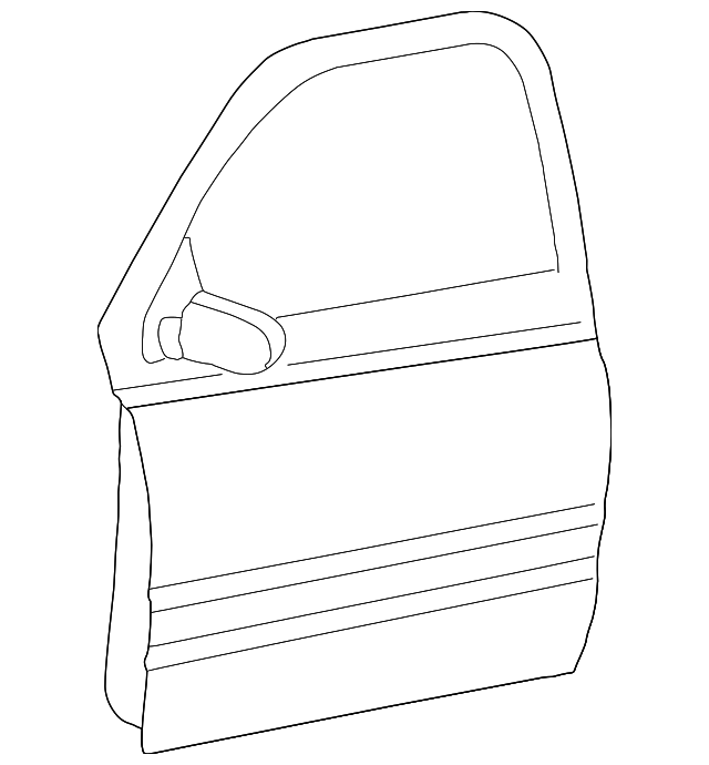 68106073AA Деталь DOOR SHELL, LEFT