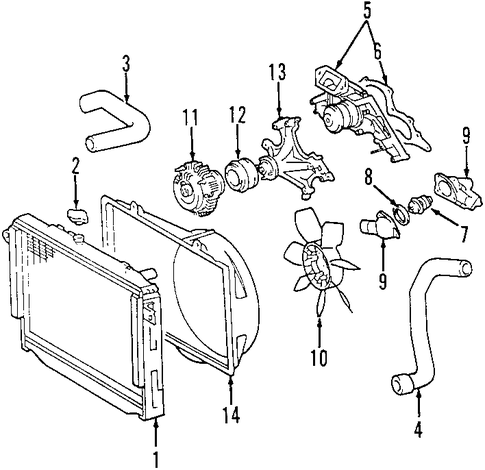 COOLING SYSTEM/COOLING SYSTEM for 2007 Toyota Tundra #1