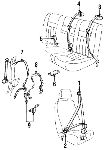940 FRONT SEAT BELTS