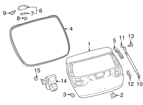 BODY/GATE & HARDWARE for 2016 Scion iM #1