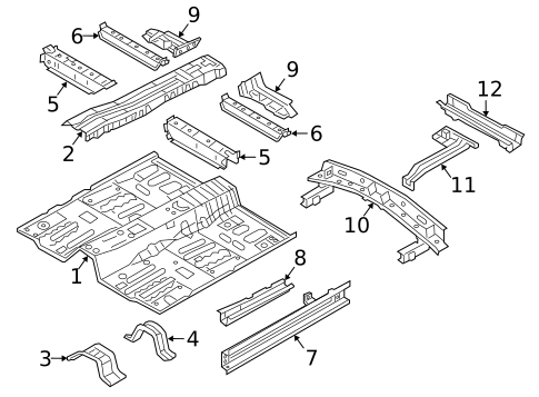 Floor & Rails for 2019 Mitsubishi Eclipse Cross #0