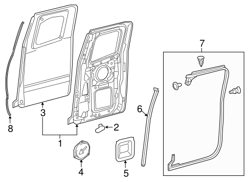 BODY/DOOR & COMPONENTS for 2016 Toyota Tacoma #1