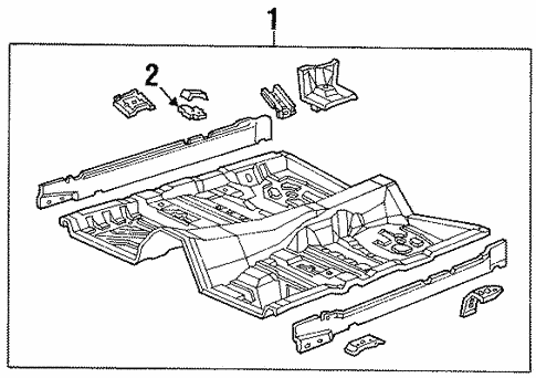 Body/Floor for 2002 Ford Crown Victoria #1
