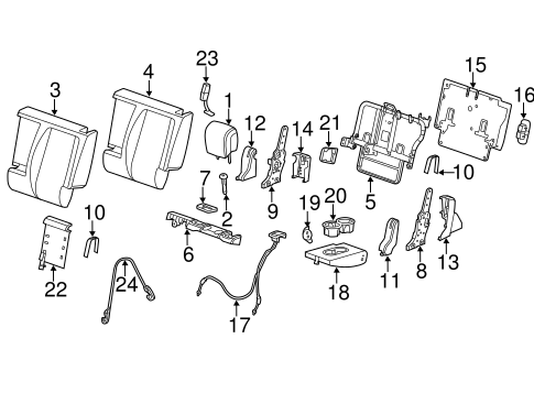 Terrain REAR SEAT COMPONENTS 4