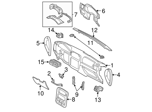 Body/Instrument Panel for 2003 Ford Explorer #1