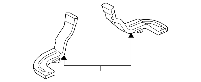 LR002957 Деталь REAR DUCT, RIGHT