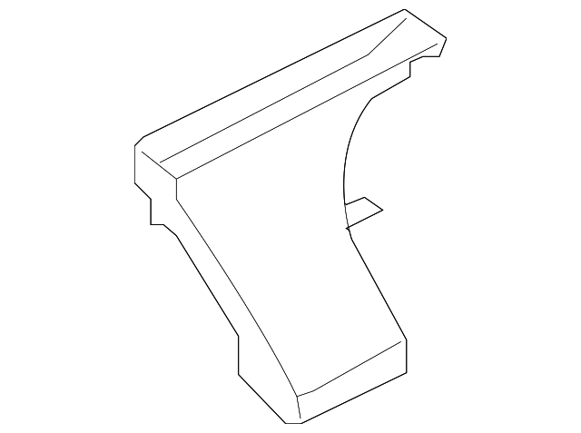 LR007283 Деталь DEFROSTER DUCT, RIGHT