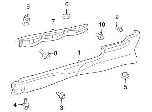 BODY/EXTERIOR TRIM - PILLARS for 2005 Toyota Echo #1