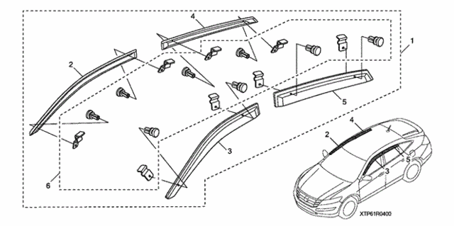 Door Visor for 2011 Honda Accord Crosstour #0
