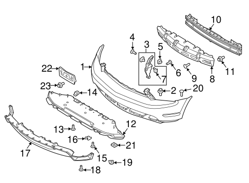 Mustang BUMPER & COMPONENTS - FRONT