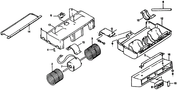 BODY / AIR CONDITIONING/A/C EVAPORATOR (TYPE-2) for 1976 Honda CIVIC HATCHBACK #1