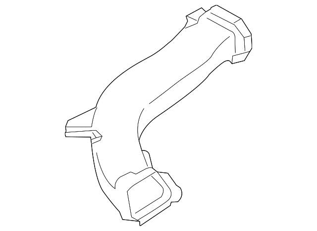 DS7Z-19A843-B Деталь SIDE DUCT, LEFT