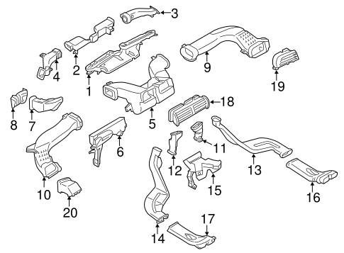 Ducts for 2016 Ford Fusion #0
