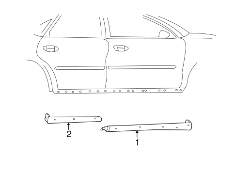 Sable EXTERIOR TRIM - PILLARS