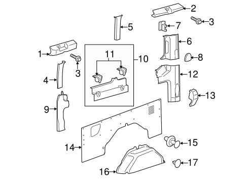 Body/Interior Trim - Side Panel for 2015 Ford Transit-350 HD #4