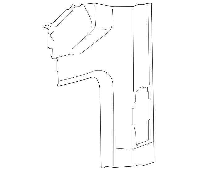 EK4Z-6131112-BA REAR MOLDING, RIGHT